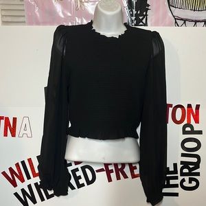 Aritzia color black Tempest Blouse